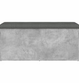 VidaXL Opbergbankje 102x42x45 cm bewerkt hout betongrijs
