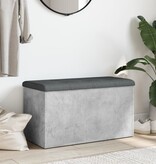 VidaXL Opbergbankje 82x42x45 cm bewerkt hout betongrijs