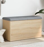 VidaXL Opbergbankje 82x42x45 cm bewerkt hout sonoma eikenkleurig