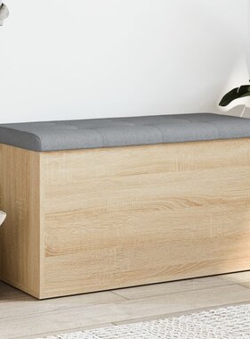 VidaXL Opbergbankje 82x42x45 cm bewerkt hout sonoma eikenkleurig
