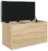 VidaXL Opbergbankje 82x42x45 cm bewerkt hout sonoma eikenkleurig