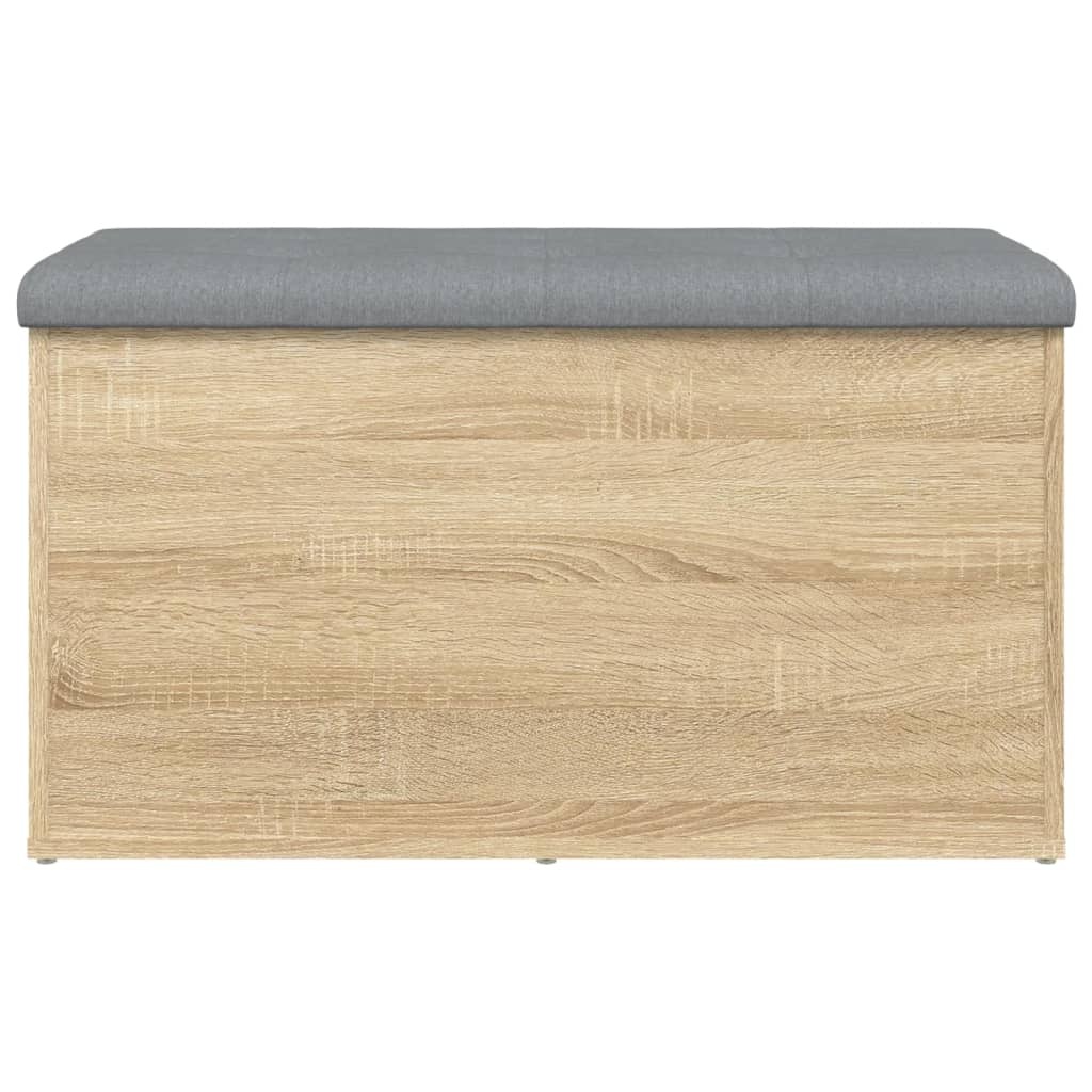 VidaXL Opbergbankje 82x42x45 cm bewerkt hout sonoma eikenkleurig
