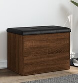 VidaXL Opbergbankje 62x42x45 cm bewerkt hout bruin eikenkleur