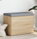 VidaXL Opbergbankje 62x42x45 cm bewerkt hout sonoma eikenkleurig