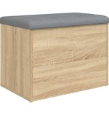 VidaXL Opbergbankje 62x42x45 cm bewerkt hout sonoma eikenkleurig