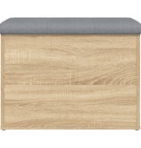 VidaXL Opbergbankje 62x42x45 cm bewerkt hout sonoma eikenkleurig