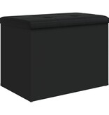 VidaXL Opbergbankje 62x42x45 cm bewerkt hout zwart