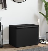 VidaXL Opbergbankje 62x42x45 cm bewerkt hout zwart
