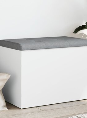 VidaXL Opbergbankje 62x42x45 cm bewerkt hout wit