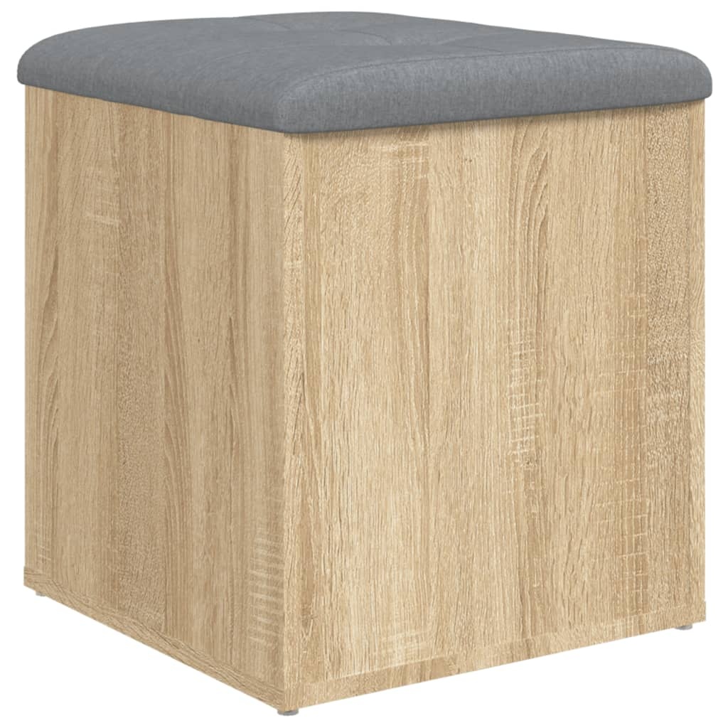 VidaXL Opbergbankje 42x42x45 cm bewerkt hout sonoma eikenkleurig