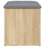 VidaXL Opbergbankje 42x42x45 cm bewerkt hout sonoma eikenkleurig