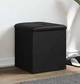 VidaXL Opbergbank 42x42x45 cm bewerkt hout zwart