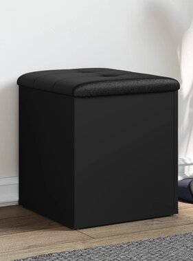 VidaXL Opbergbank 42x42x45 cm bewerkt hout zwart