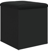 VidaXL Opbergbank 42x42x45 cm bewerkt hout zwart