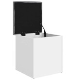 VidaXL Opbergbankje 42x42x45 cm bewerkt hout wit