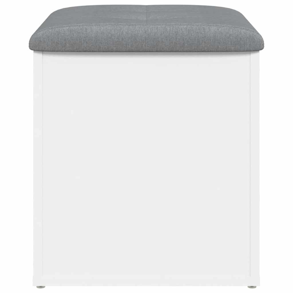 VidaXL Opbergbankje 42x42x45 cm bewerkt hout wit