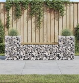 VidaXL Tuinbank schanskorfontwerp 183x41x60,5 cm geïmpregneerd hout