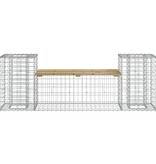 VidaXL Tuinbank schanskorfontwerp 183x41x60,5 cm geïmpregneerd hout