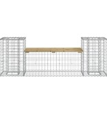 VidaXL Tuinbank schanskorfontwerp 183x41x60,5 cm geïmpregneerd hout