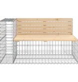 VidaXL Tuinbank schanskorfontwerp 122x71x65,5 cm massief grenenhout