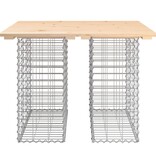 VidaXL Tuinbank schanskorfontwerp 100x102x72 cm massief grenenhout