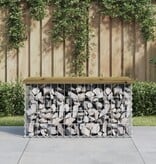 VidaXL Tuinbank schanskorfontwerp 83x44x42 cm geïmpregneerd hout