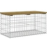 VidaXL Tuinbank schanskorfontwerp 83x44x42 cm geïmpregneerd hout