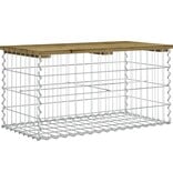 VidaXL Tuinbank schanskorfontwerp 83x44x42 cm geïmpregneerd hout