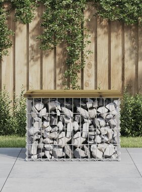 VidaXL Tuinbank schanskorfontwerp 63x44x42 cm geïmpregneerd grenenhout