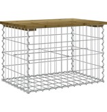 VidaXL Tuinbank schanskorfontwerp 63x44x42 cm geïmpregneerd grenenhout