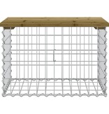 VidaXL Tuinbank schanskorfontwerp 63x44x42 cm geïmpregneerd grenenhout