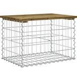 VidaXL Tuinbank schanskorfontwerp 63x44x42 cm geïmpregneerd grenenhout