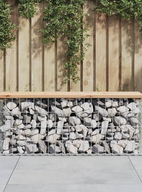 VidaXL Tuinbank schanskorfontwerp 103x31,5x42 cm massief grenenhout