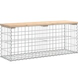 VidaXL Tuinbank schanskorfontwerp 103x31,5x42 cm massief grenenhout