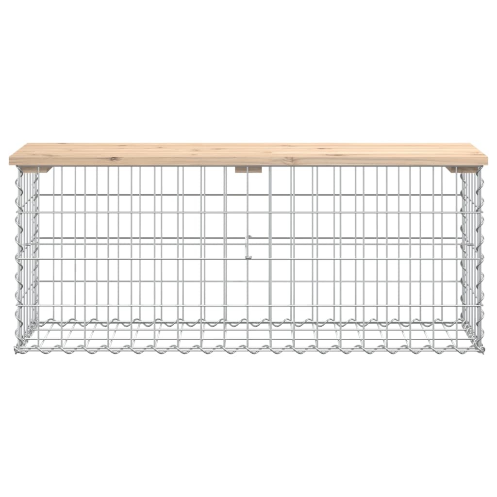 VidaXL Tuinbank schanskorfontwerp 103x31,5x42 cm massief grenenhout