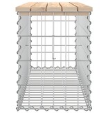 VidaXL Tuinbank schanskorfontwerp 103x31,5x42 cm massief grenenhout