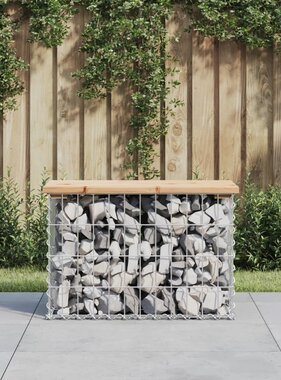 VidaXL Tuinbank schanskorfontwerp 63x31,5x42 cm massief grenenhout