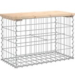 VidaXL Tuinbank schanskorfontwerp 63x31,5x42 cm massief grenenhout