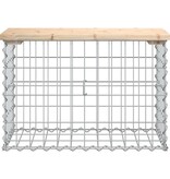 VidaXL Tuinbank schanskorfontwerp 63x31,5x42 cm massief grenenhout