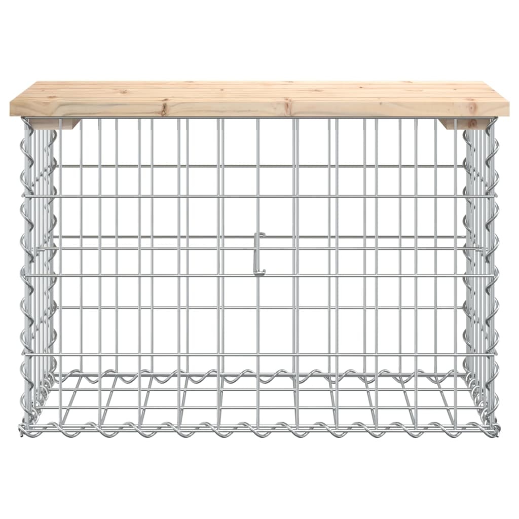 VidaXL Tuinbank schanskorfontwerp 63x31,5x42 cm massief grenenhout