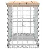 VidaXL Tuinbank schanskorfontwerp 63x31,5x42 cm massief grenenhout
