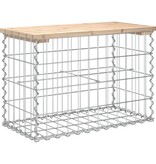 VidaXL Tuinbank schanskorfontwerp 63x31,5x42 cm massief grenenhout