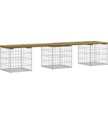 VidaXL Tuinbank schanskorfontwerp 203x44x42 cm geïmpregneerd hout