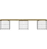 VidaXL Tuinbank schanskorfontwerp 203x44x42 cm geïmpregneerd hout