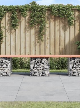 VidaXL Tuinbank schanskorfontwerp 203x44x42 cm massief douglashout