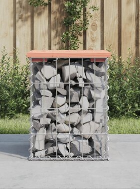 VidaXL Tuinbank schanskorfontwerp 33x31x42 cm massief douglashout