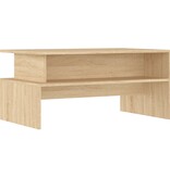 VidaXL Salontafel 90x55x42,5 cm bewerkt hout sonoma eikenkleurig