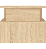 VidaXL Salontafel 90x55x42,5 cm bewerkt hout sonoma eikenkleurig