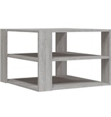 VidaXL Salontafel 59,5x59,5x40 cm bewerkt hout grijs sonoma