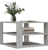 VidaXL Salontafel 59,5x59,5x40 cm bewerkt hout grijs sonoma